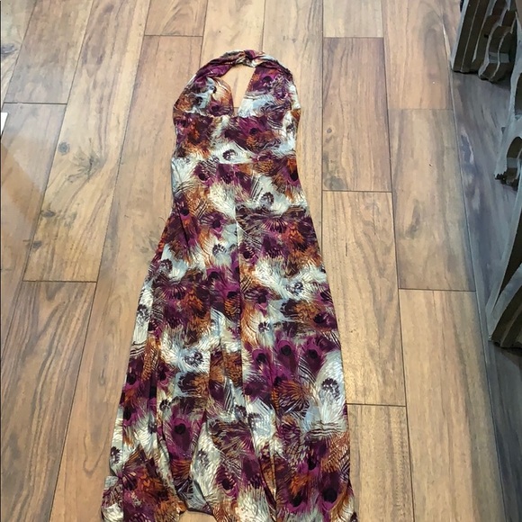 Linda Segal by Navici Peacock Maxi Dress M - Picture 3 of 4